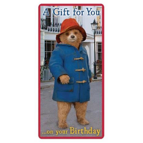 Paddington Bear Money Wallet Bithday Card £1.75